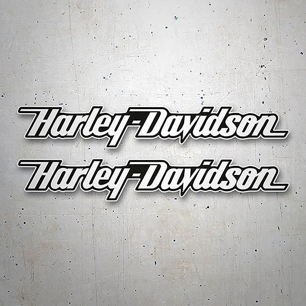 Autocollants: Kit Harley Davidson skid blanc