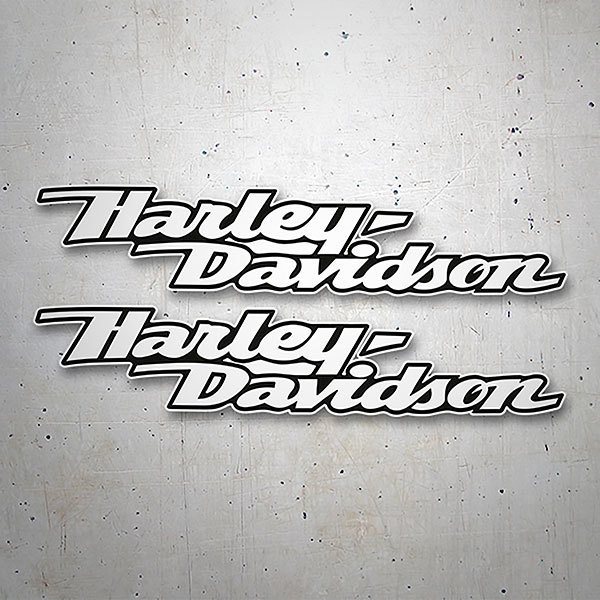 Autocollants: Kit Harley Davidson aérodynamique blanc