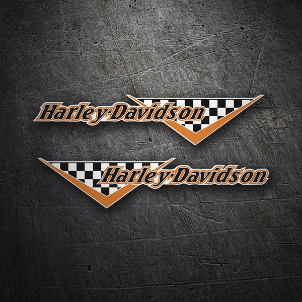 Autocollants: Kit Harley Davidson contrôleurs de drapeau