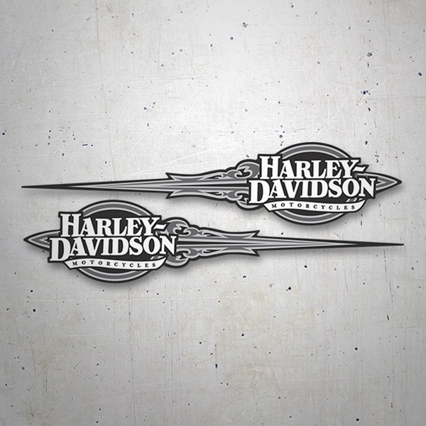 Autocollants: Kit Harley Davidson adrénaline grise