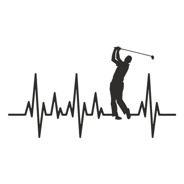 Stickers muraux: Électrocardiogramme Golf