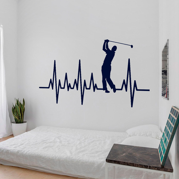 Stickers muraux: Électrocardiogramme Golf