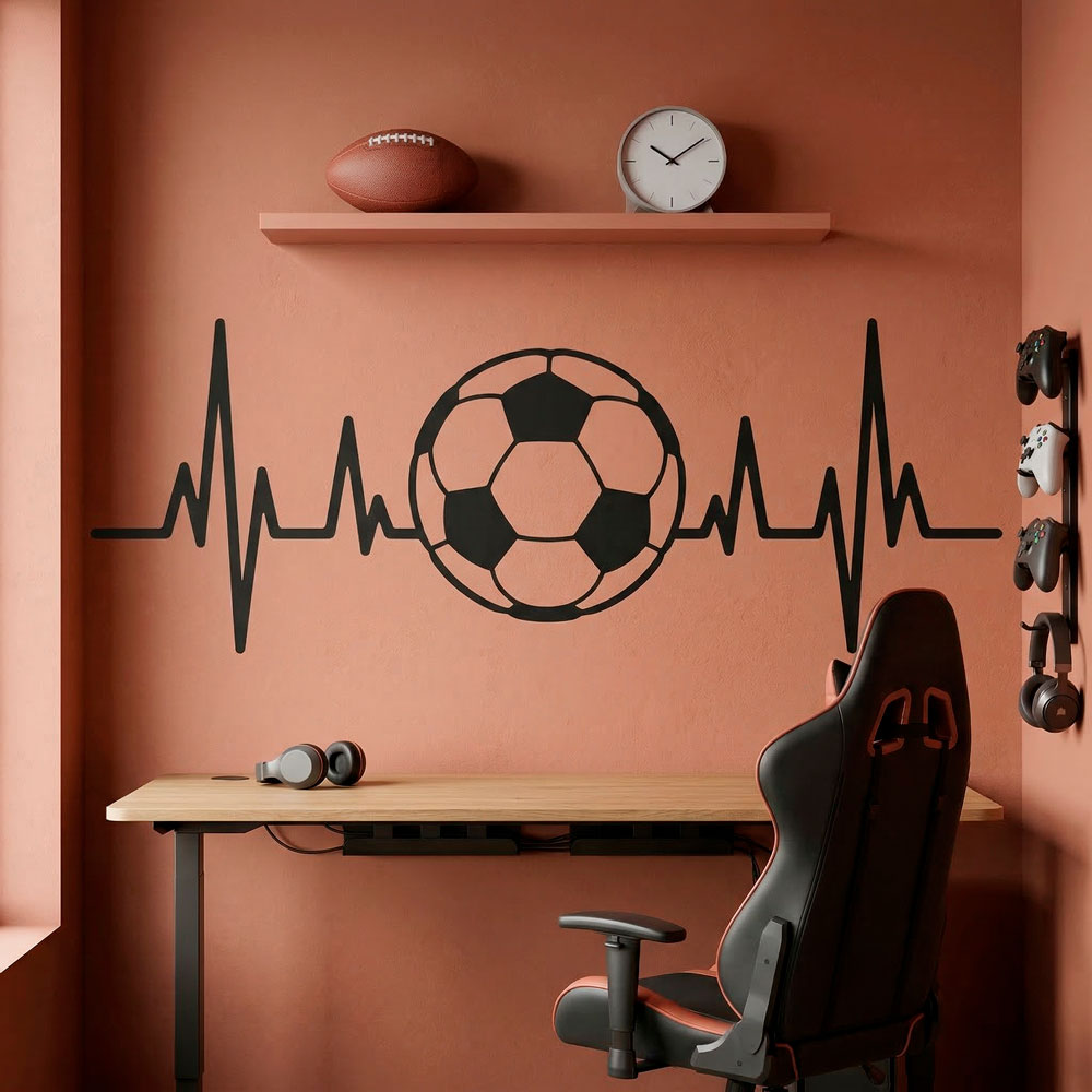 &Eacute;lectrocardiogramme en forme de ballon de football 3