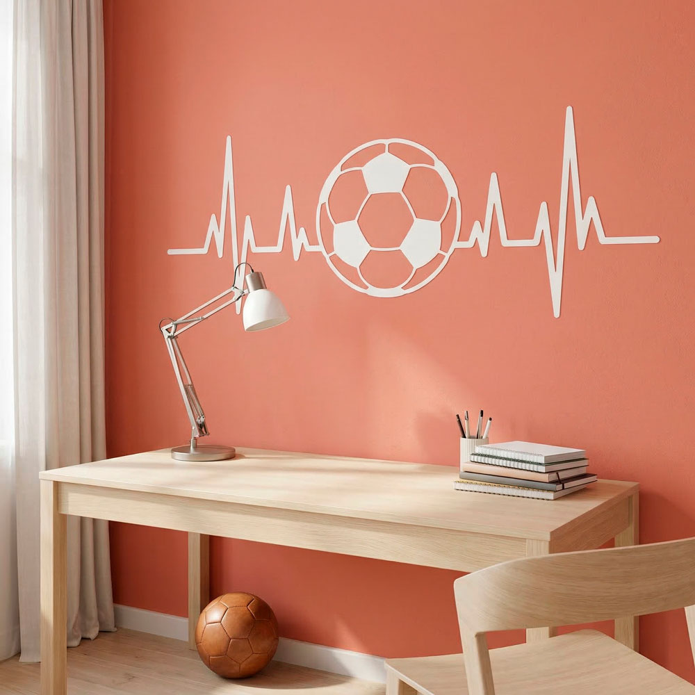&Eacute;lectrocardiogramme en forme de ballon de football 9