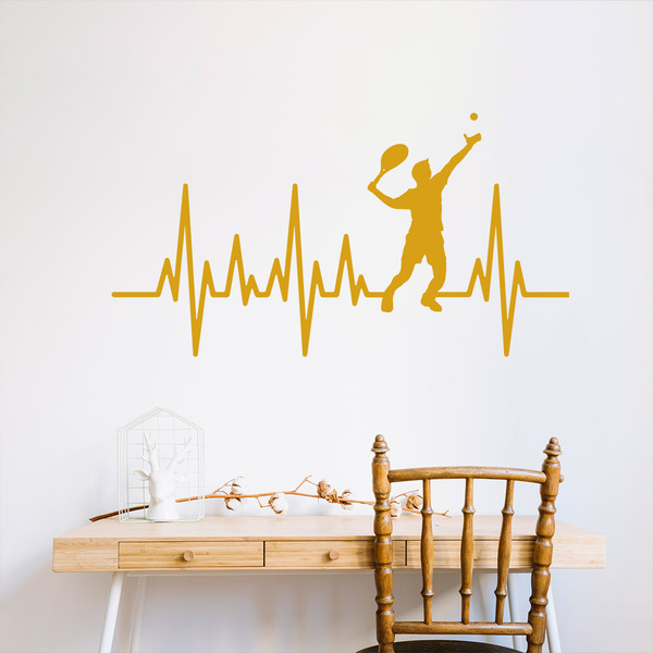Stickers muraux: Électrocardiogramme Tennis