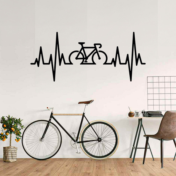 Stickers muraux: Électrocardiogramme en Vélo de Route