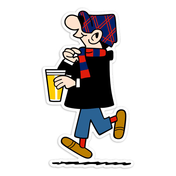 Autocollants: Supporter Ultras Andy Capp Lille
