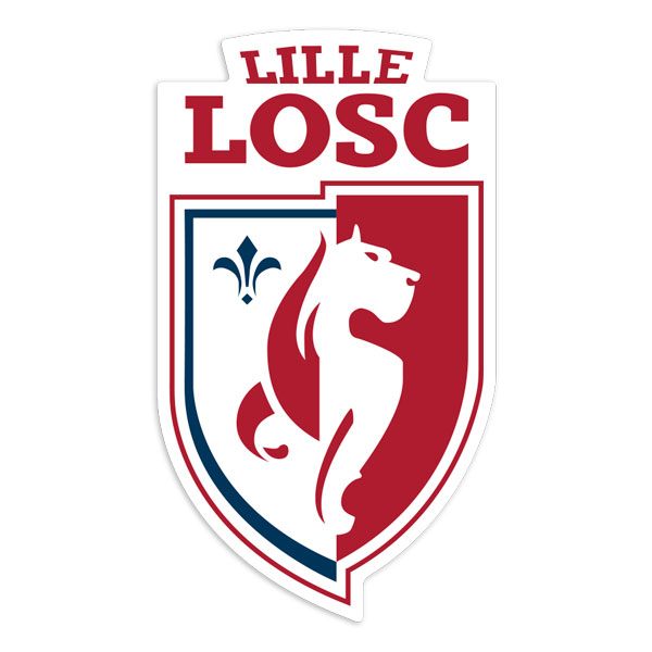 Autocollants: Blason Équipe Lille LOSC Ancien