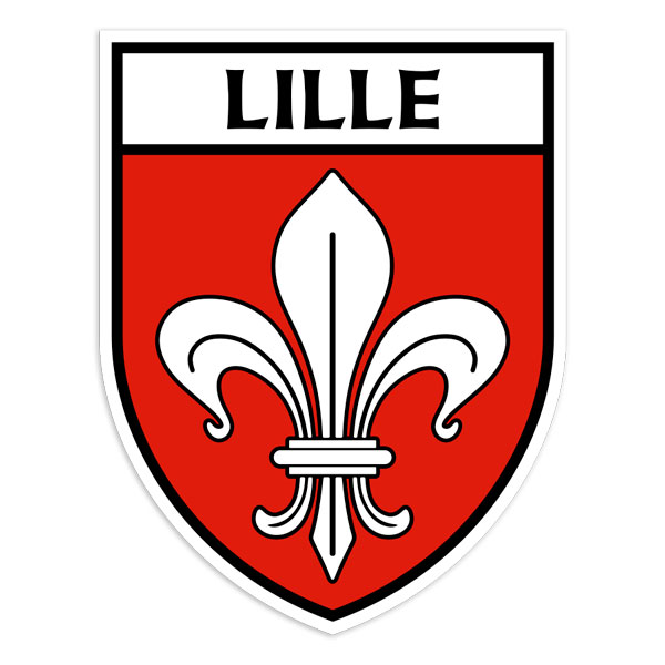 Autocollants: Emblème Lille Fleur de Lys