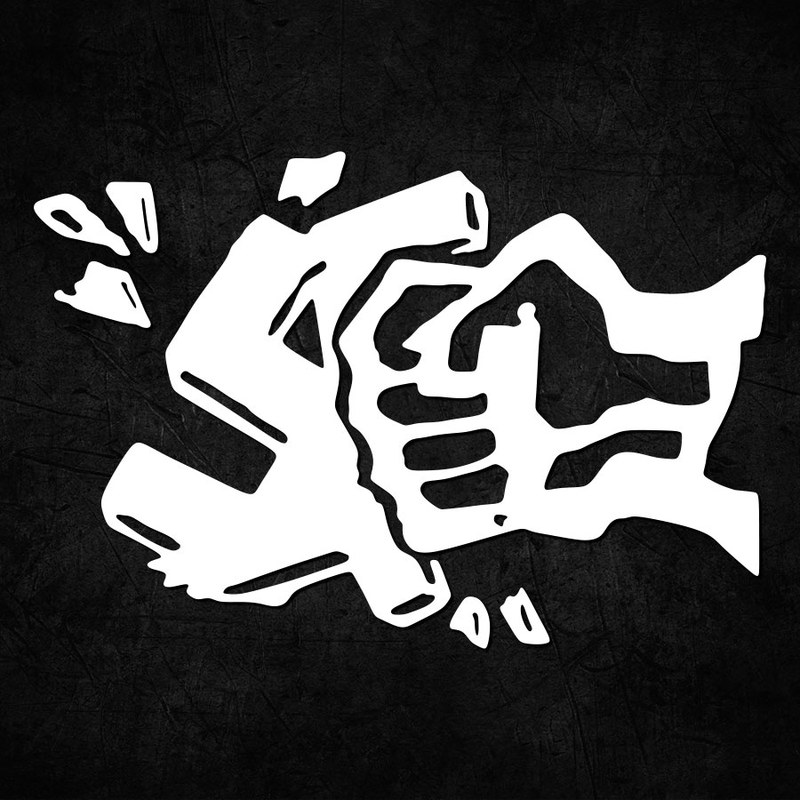 Autocollant poing antifasciste 2/2