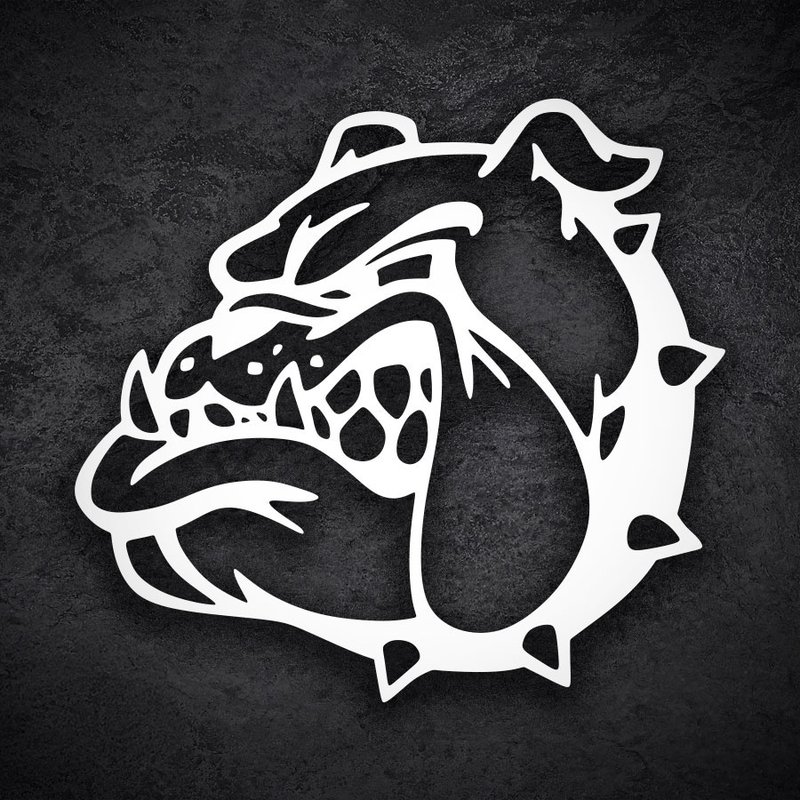 Autocollants: T&ecirc;te de Bulldog Tribal
