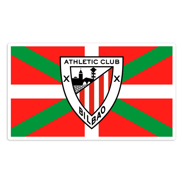 Autocollants: Ikurriña et Emblème de l'Athletic Bilbao