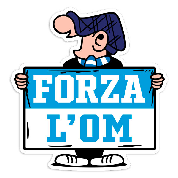Autocollants: Andy Capp Forza l'OM OM