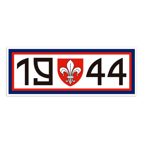 Autocollants: Autocollant Année de Fondation Lille 1944