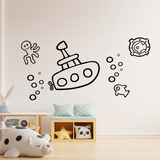 Stickers pour enfants: Sous-marin amusant 2