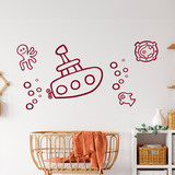 Stickers pour enfants: Sous-marin amusant 3