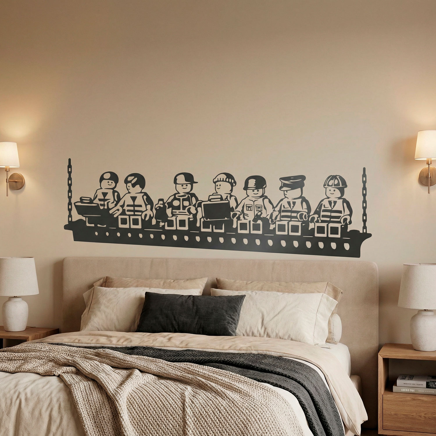 Stickers pour enfants: D&eacute;jeuner des travailleurs de Lego