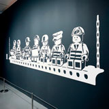 Stickers pour enfants: D&eacute;jeuner des travailleurs de Lego 21