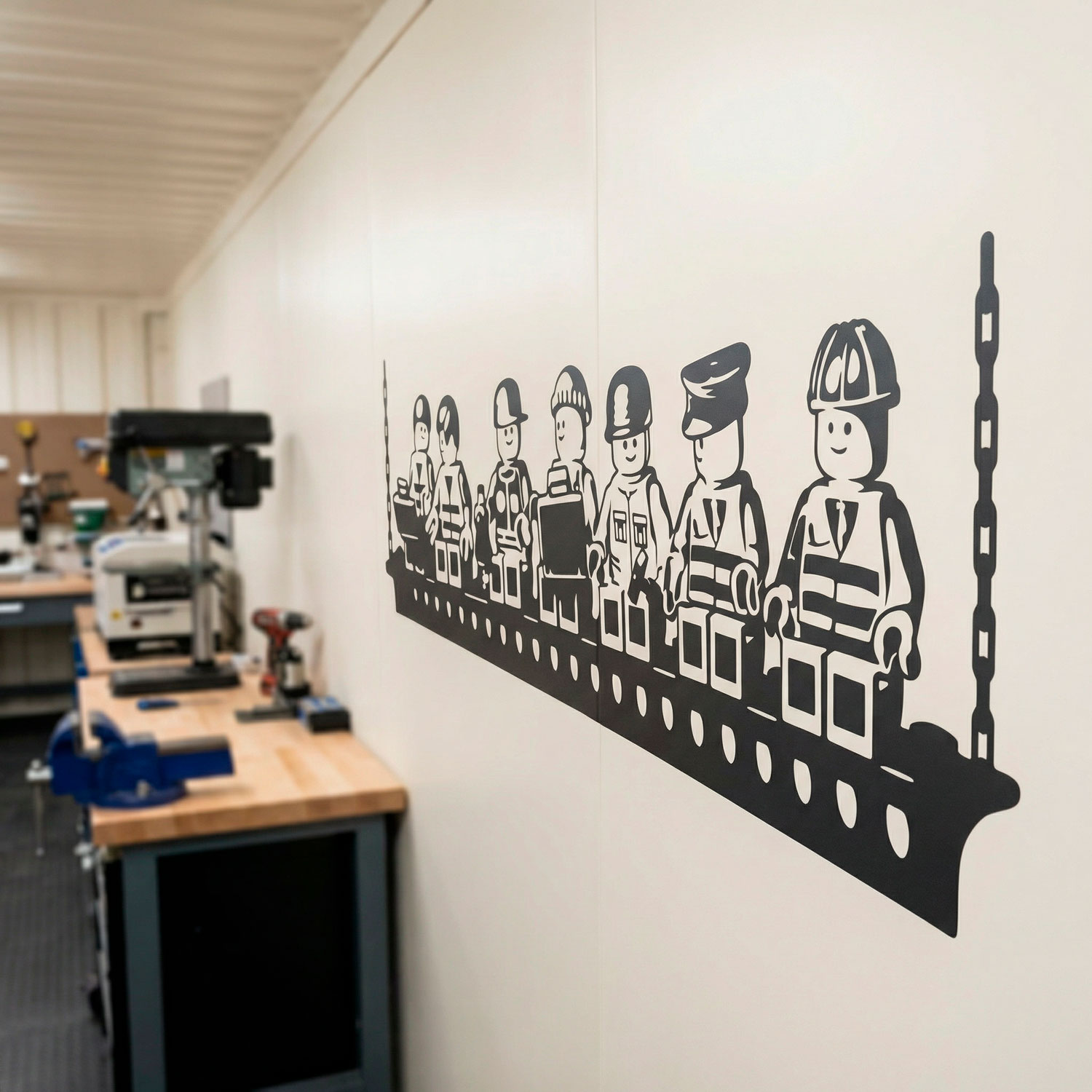 Stickers pour enfants: D&eacute;jeuner des travailleurs de Lego