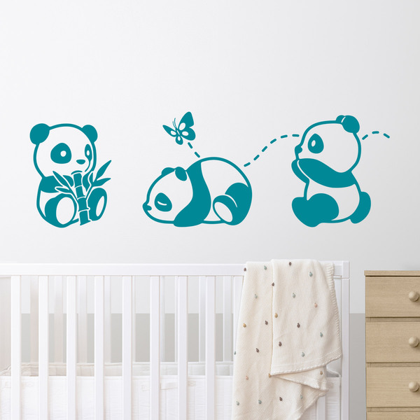 Stickers pour enfants: Les trois pandas