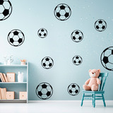 Stickers muraux: Kit ballons de football 3
