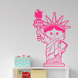 Stickers muraux: Statue de la liberté des enfants 2