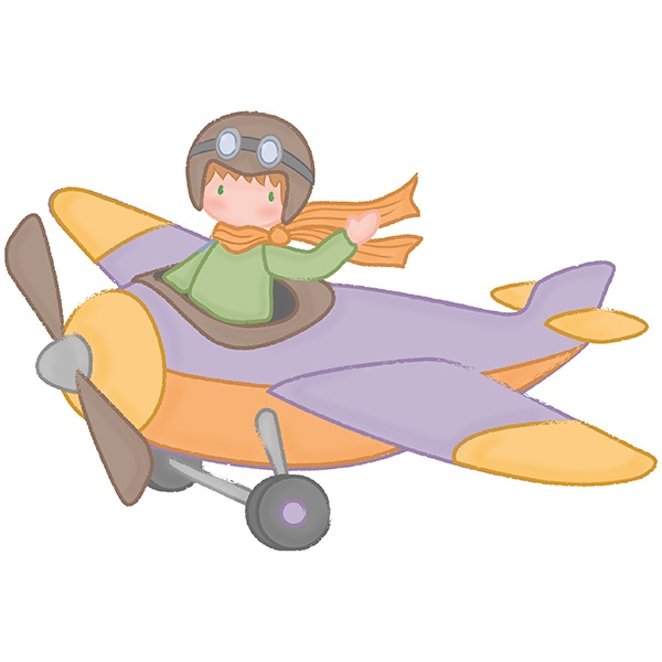 Stickers pour enfants: Petit pilote