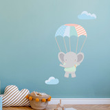 Stickers pour enfants: Éléphant en parachute 4