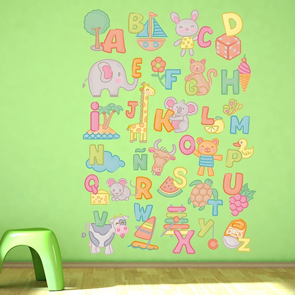 Stickers muraux: Alphabet enfant