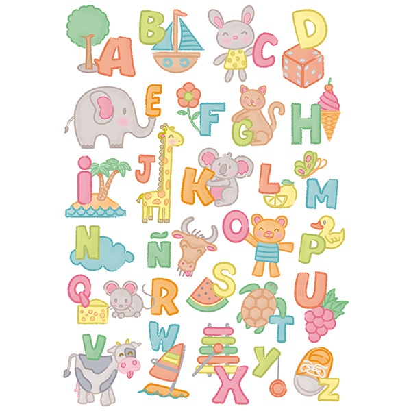 Sticker mural enfant Alphabet