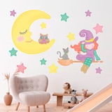 Stickers pour enfants: La sorcière de la lune 3