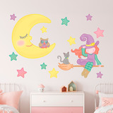 Stickers pour enfants: La sorcière de la lune 4