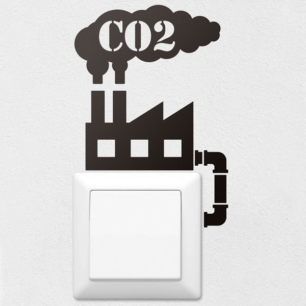 Stickers muraux: Usine CO2