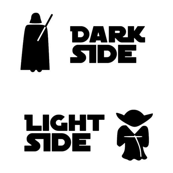 Stickers muraux: Light Side, Dark Side