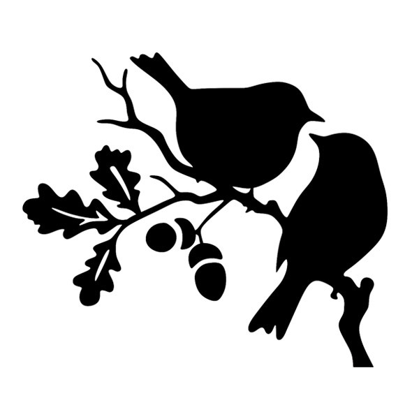 Stickers muraux: Les Oiseaux dans la Branche