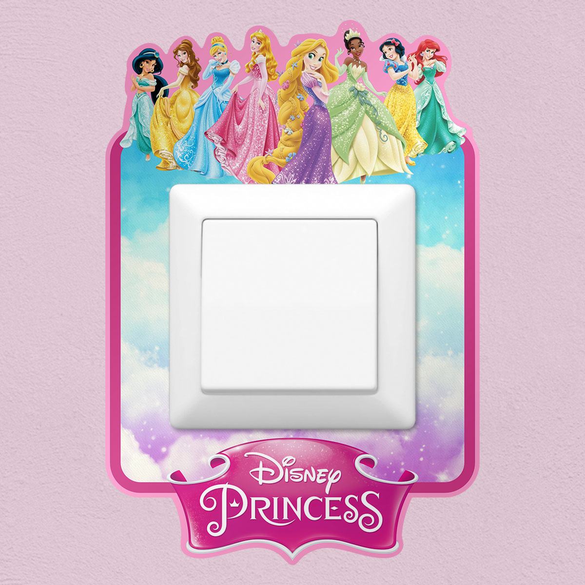 Stickers muraux: Sticker mural Princesses Disney pour interrupteur