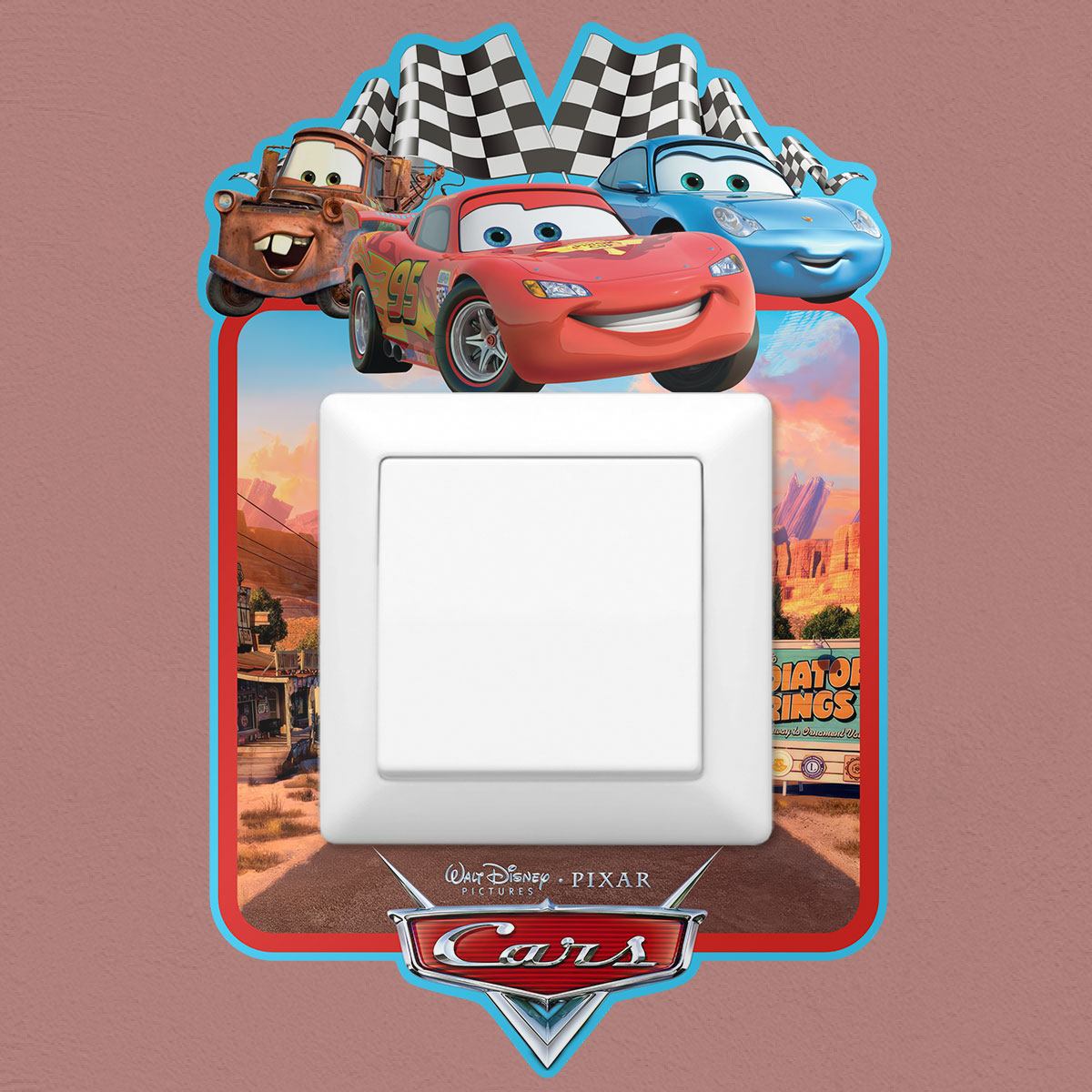 Stickers muraux: Sticker mural Cars pour interrupteur