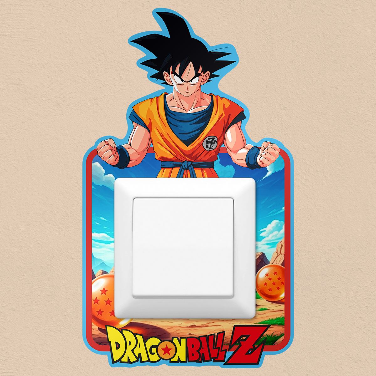 Stickers muraux: Sticker mural Dragon Ball Z pour interrupteur