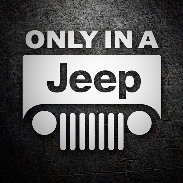 Autocollants: Only in a Jeep