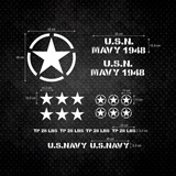 Autocollants: Kit 22X Autocollant pour la Jeep US Army 2