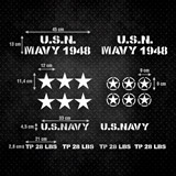 Autocollants: Kit 20X Autocollant pour la Jeep USN Mavy 1948 2