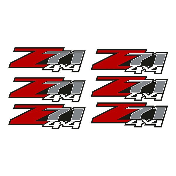 Autocollants: kit 6X Autocollant Chevrolet Silverado Z71