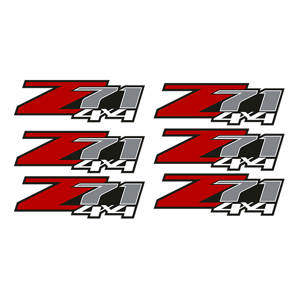 Autocollants: kit 6X Autocollant Chevrolet Silverado Z71