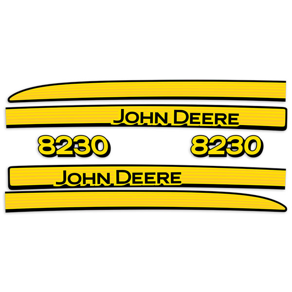 Autocollants: John Deere 8230 Bandes latérales