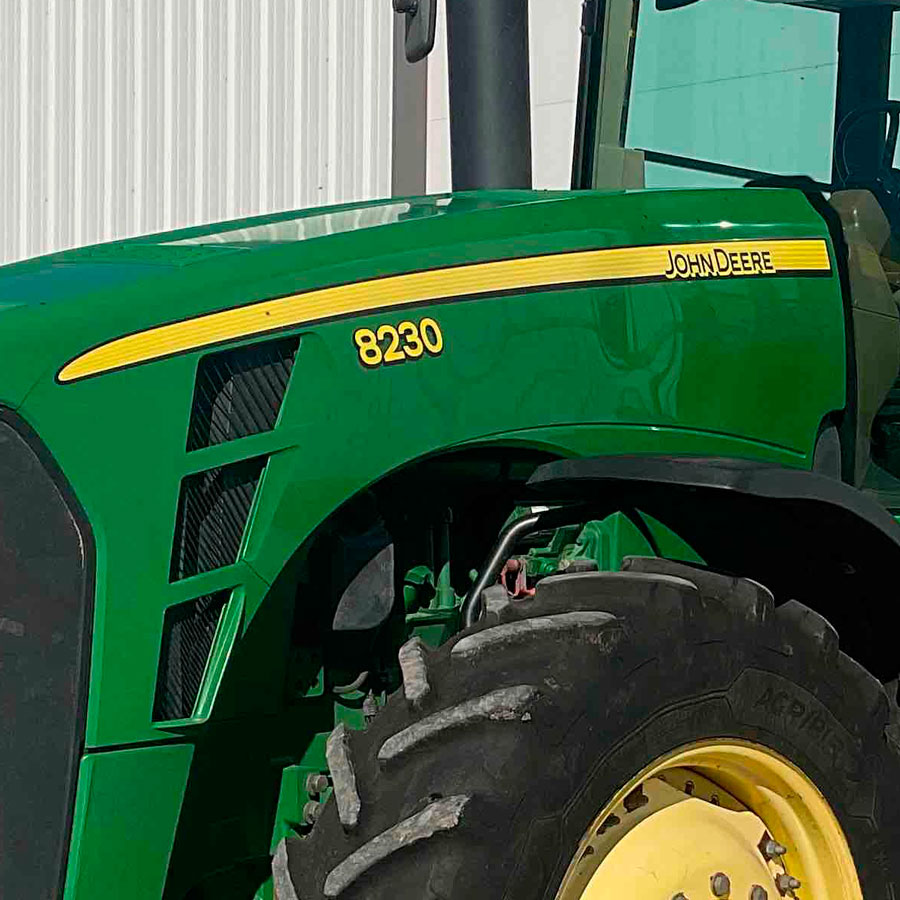 Autocollants: John Deere 8230 Bandes latérales
