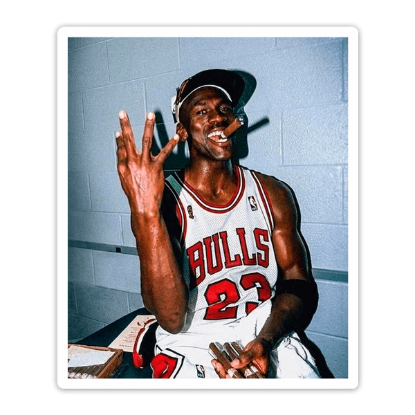 Autocollants: Michael Jordan 4e Bague NBA