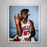 Autocollants: Michael Jordan 4e Bague NBA 3