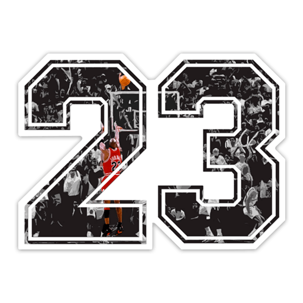 Autocollants: Michael Jordan 23