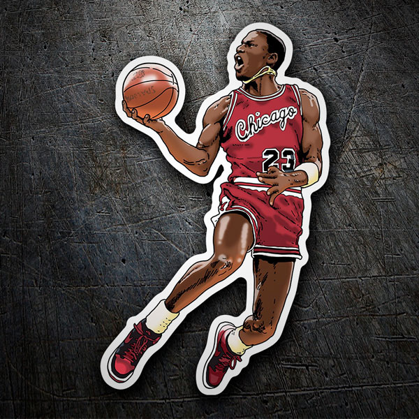 Autocollants: Dessin de Michael Jordan II