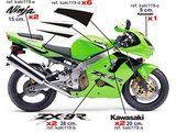 Autocollants: Kit Kawasaki ZX-9R
